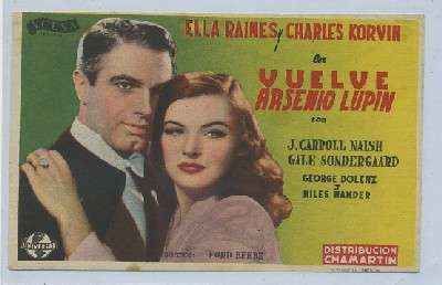 PROGRAMA DE CINE: VUELVE ARSENIO LUPIN