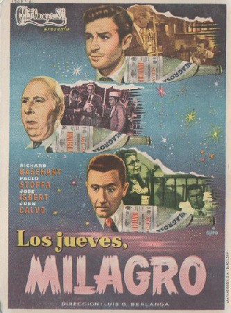 PROGRAMA DE CINE. LOS JUEVES, MILAGRO