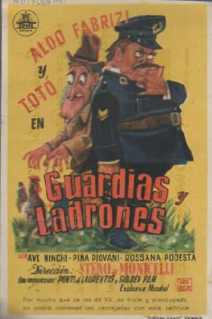 PROGRAMA DE CINE. GUARDIAS Y LADRONES