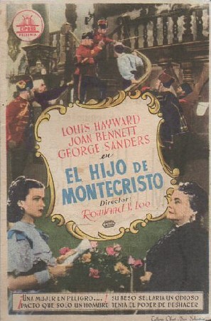 PROGRAMA DE CINE. EL HIJO DE MONTECRISTO