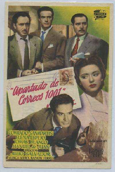PROGRAMA DE CINE: APARTADO DE CORREOS 1001