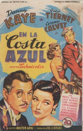 PROGRAMA DE CINE. EN LA COSTA AZUL