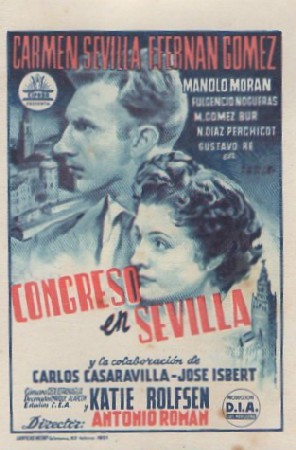 PROGRAMA DE CINE. CONGRESO EN SEVILLA