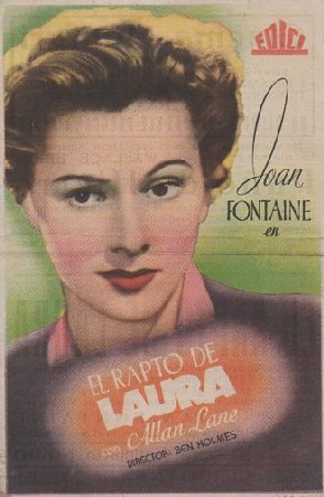 PROGRAMA DE CINE: EL RAPTO DE LAURA
