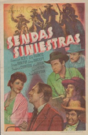 PROGRAMA DE CINE. SENDAS SINIESTRAS