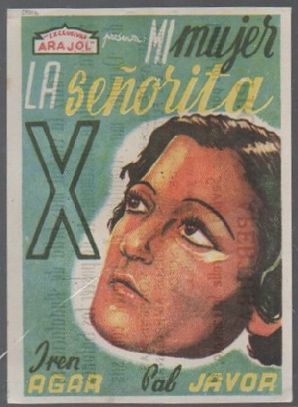 PROGRAMA DE CINE. MI MUJER LA SEÑORITA X