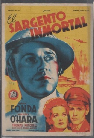 PROGRAMA DE CINE. EL SARGENTO INMORTAL