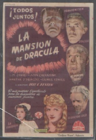 PROGRAMA DE CINE. LA MANSIÓN DE DRÁCULA
