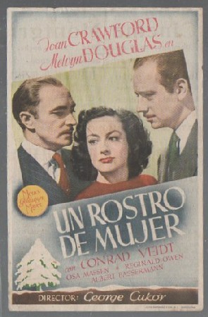 PROGRAMA DE CINE. UN ROSTRO DE MUJER