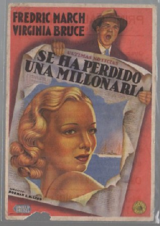 PROGRAMA DE CINE. SE HA PERIDO UNA MILLONARIA