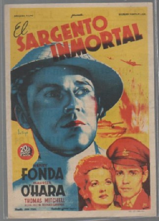 PROGRAMA DE CINE. EL SARGENTO INMORTAL