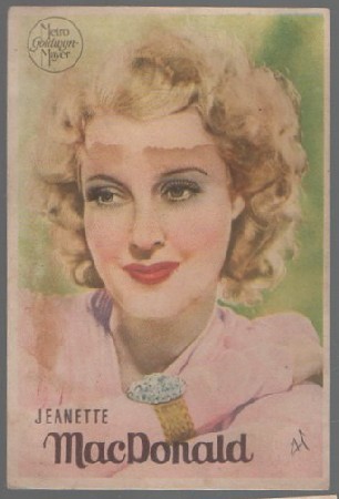 PROGRAMA DE CINE. JEANETTE MACDONALD