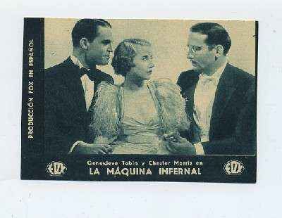 PROGRAMA DE CINE-TARJETA:LA MAQUINA INFERNAL