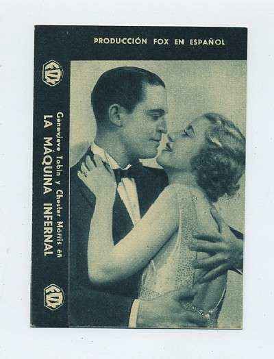 PROGRAMA DE CINE-TARJETA:LA MAQUINA INFERNAL