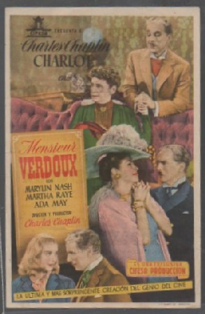 PROGRAMA DE CINE.  MONSIEUR VERDOUX