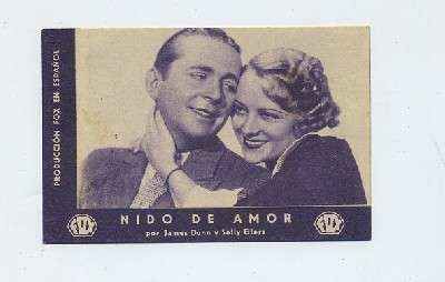 PROGRAMA DE CINE-TARJETA: NIDO DE AMOR