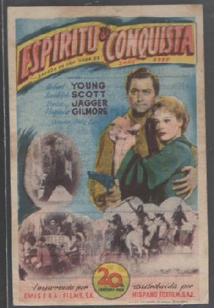 PROGRAMA DE CINE. ESPÍTITU DE CONQUISTA