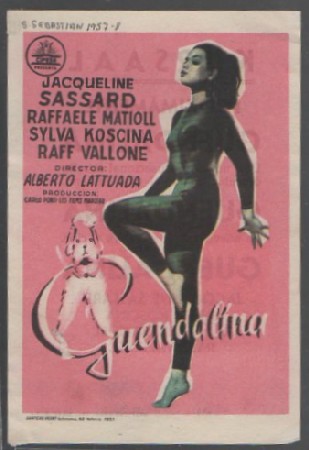 PROGRAMA DE CINE. GUENDOLINA