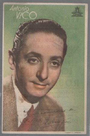 PROGRAMA DE CINE. ANTONIO VICO