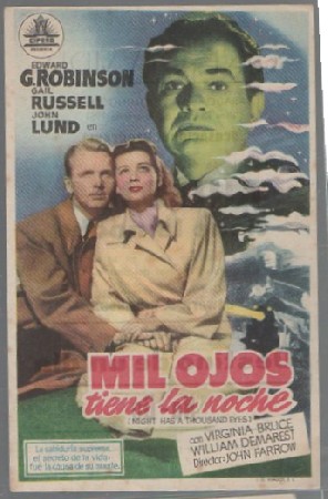 PROGRAMA DE CINE. MIL OJOS TIENE LA NOCHE