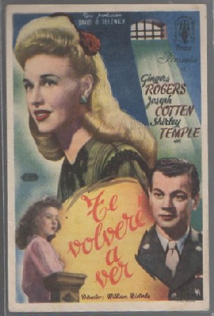 PROGRAMA DE CINE. TE VOLVERÉ A VER