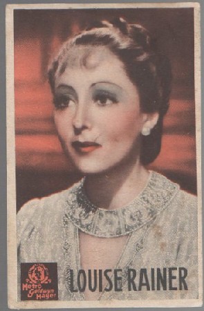 PROGRAMA DE CINE. LOUISE RAINER