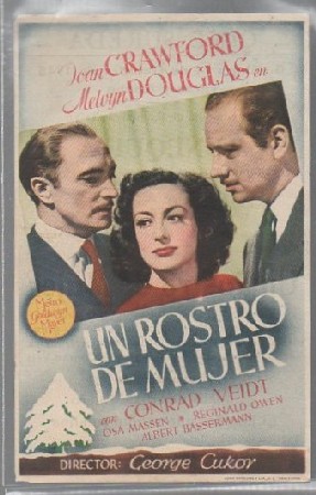 PROGRAMA DE CINE. UN ROSTRO DE MUJER