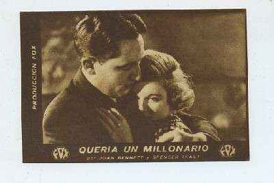 PROGRAMA DE CINE-TARJETA-QUERIA UN MILLONARIO