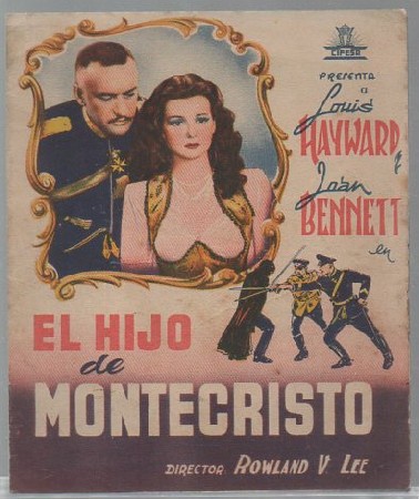 PROGRAMA DE CINE. EL HIJO DE MONTECRISTO