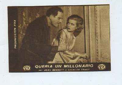 PROGRAMA DE CINE-TARJETA-QUERIA UN MILLONARIO