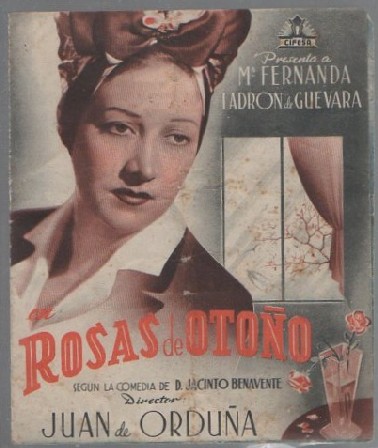 PROGRAMA DE CINE. ROSAS DE OTOÑO