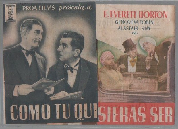 PROGRAMA DE CINE. COMO TU QUISIERAS SER