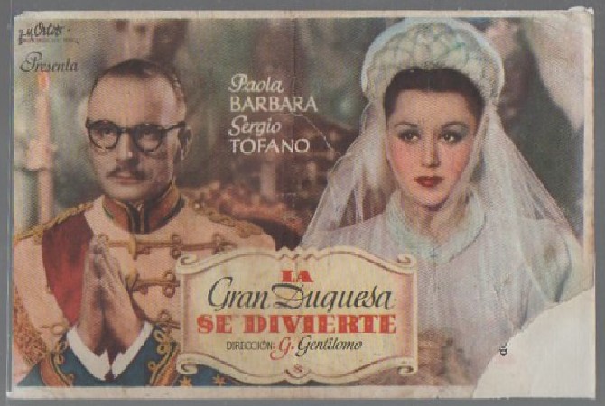 PROGRAMA DE CINE. GRAN DUQUESA SE DIVIERTE