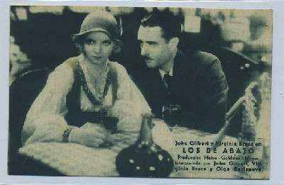 PROGRAMA DE CINE-TARJETA-LOS DE ABAJO