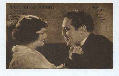 PROGRAMA DE CINE-TARJETA-IDOLO DE LAS MUJERES