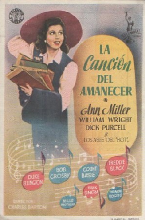 PROGRAMA DE CINE: LA CANCIÓN DEL AMANECER