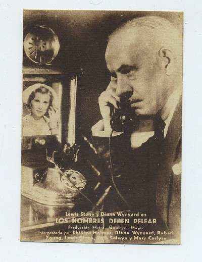 PROGRAMA DE CINE-TARJETA-LOS HOMBRES DEBEN PELEAR