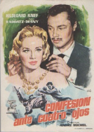 PROGRAMA DE CINE: CONFESIÓN ANTE CUATRO OJOS