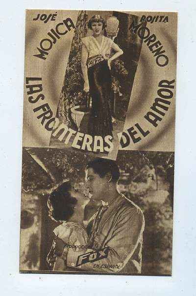 PROGRAMA DE CINE-TARJETA-LAS FRONTERAS DEL AMOR