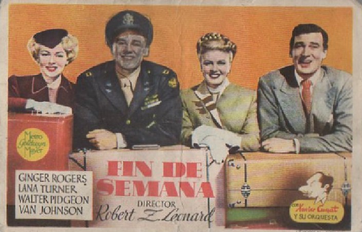PROGRAMA DE CINE: FIN DE SEMANA