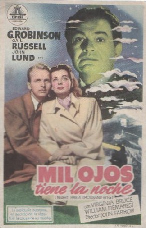 PROGRAMA DE CINE: MIL OJOS TIENE LA NOCHE