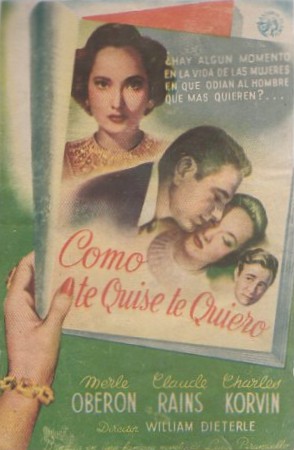 PROGRAMA DE CINE: COMO TE QUISE TE QUIERO