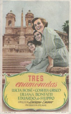 PROGRAMA DE CINE: TRES ENAMORADAS