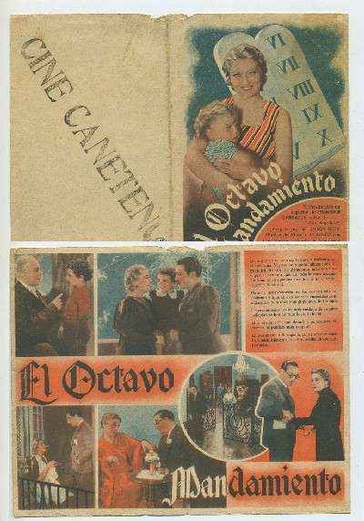 PROGRAMA DE CINE DOBLE: EL OCTAVO MANDAMIENTO