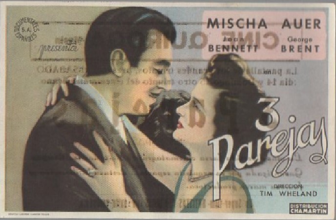 PROGRAMA DE CINE: 3 PAREJAS
