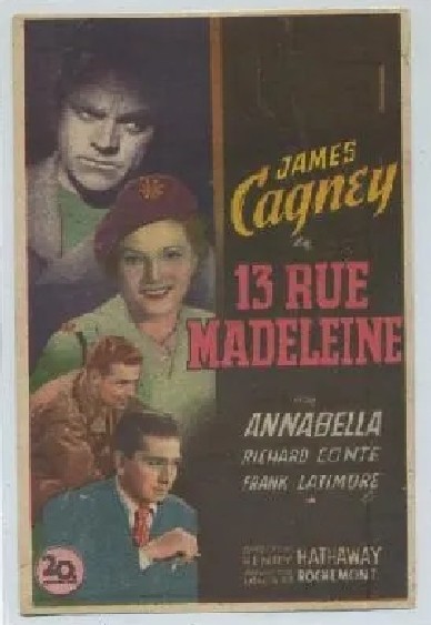 PROGRAMA DE CINE: 13 RUE MADELEINE