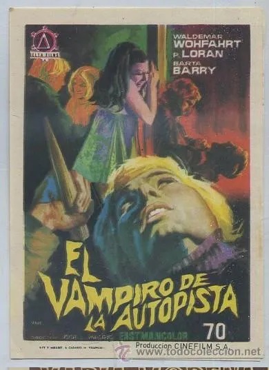 PROGRAMA DE CINE: EL VAMPIRO DE LA AUTOPISTA