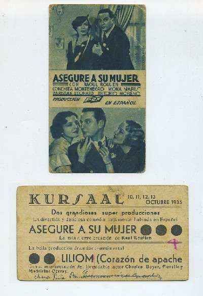 PROGRAMA DE CINE-TARJETA-ASEGURE A SU MUJER