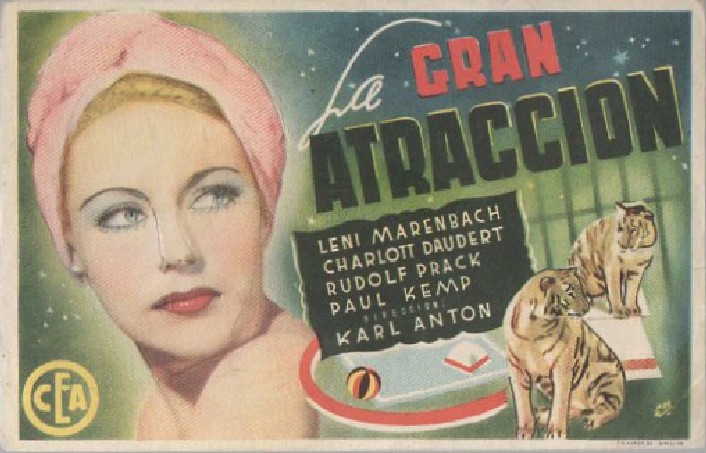PROGRAMA DE CINE: LA GRAN ATRACCIÓN
