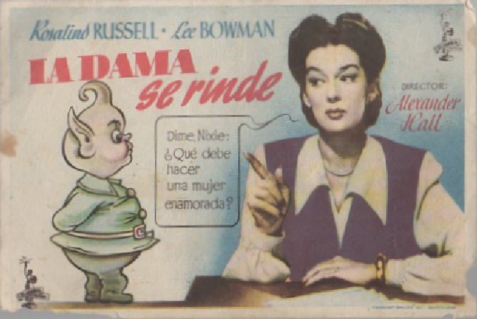 PROGRAMA DE CINE: LA DAMA SE RINDE